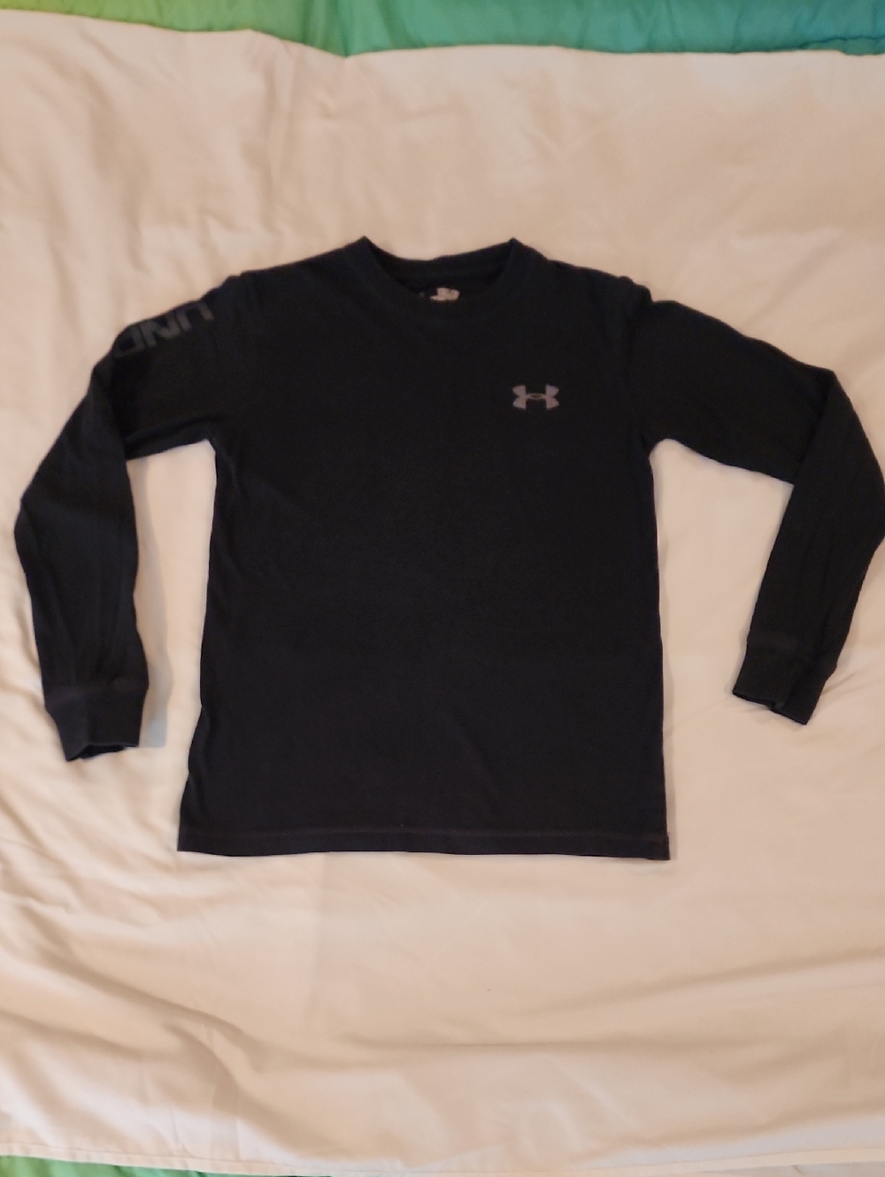 Under Armour Black Long Sleeve Tee. Youth Small